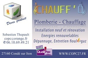 Chauff'ô' Plomberie - Chauffage Condé-sur-Iton, Plomberie générale